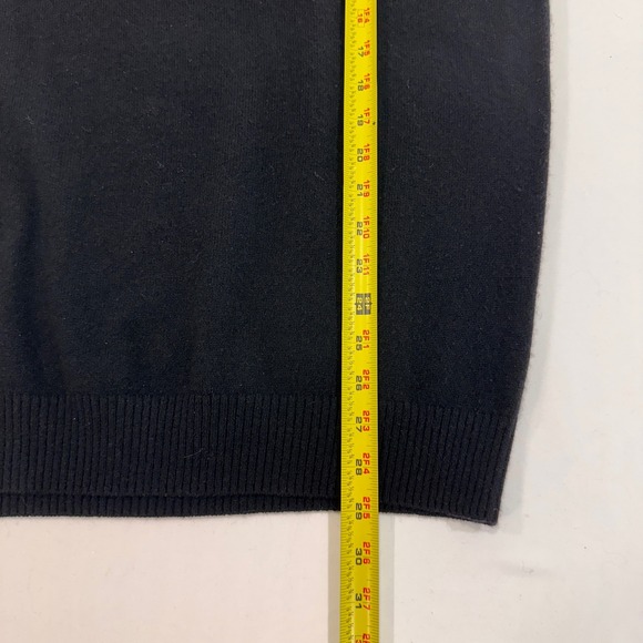 John W. Nordstrom Cashmere V-Neck Sweater Vest Mens Large Black Quiet Luxury - Picture 6 of 6